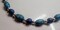 Blue Mokume Gane Polymer Clay Necklace product 2